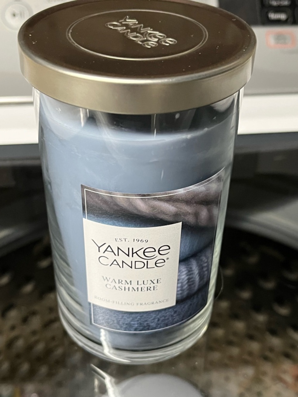 Yankee Candle Warm Luxe Cashmere Blue Jar Candle New Giveaway